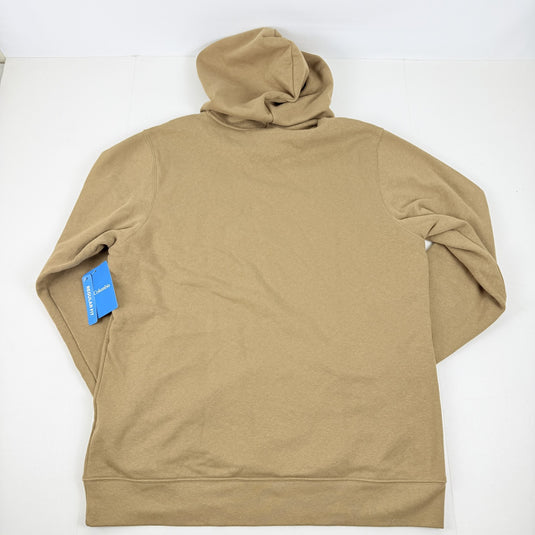 Translation missing: en.Columbia Men's Trek Sleeve Logo Hoodie Cotton Blend in Delta Brown-Size Medium