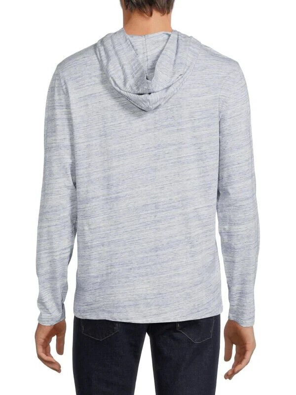 Translation missing: en.Vince Men's Space Dye Cotton Hoodie in Hydra multi-2XL