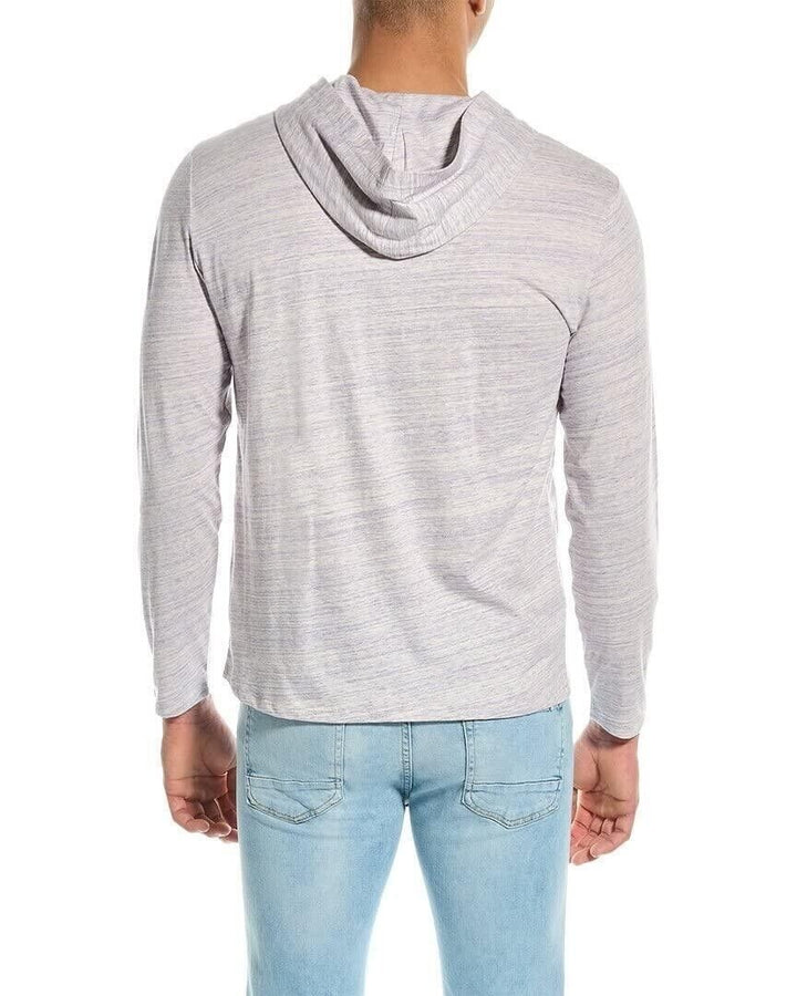 Translation missing: en.Vince Men's Space Dye Cotton Hoodie in Pale Purple-Medium
