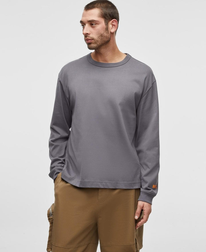 Translation missing: en.Mode of One T-Shirt Ebony Gray Medium Men's Liberty Long-Sleeve Relaxed-Fit