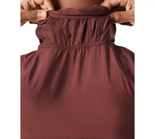 Translation missing: en.Bass Outdoor Men's Reg-Fit Convertible Hood 1/4-Zip Sweatshirt Rum Raisin-XL New