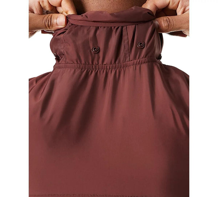 Translation missing: en.Bass Outdoor Men's Reg-Fit Convertible Hood 1/4-Zip Sweatshirt Rum Raisin-XL New