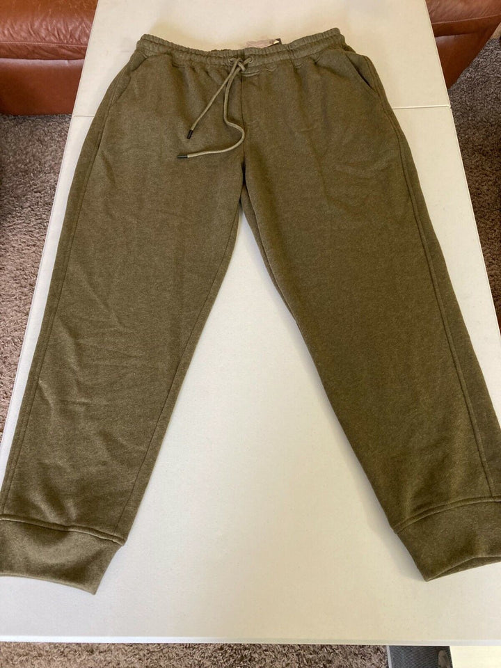 Translation missing: en.ATM Anthony Thomas Melillo Mélange French Terry Joggers in Olive Heather-XL