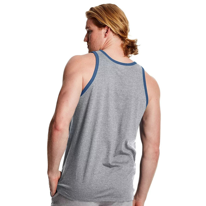 Translation missing: en.Champion Men's Jersey Tank, Script Logo Oxford Grey-Size Small