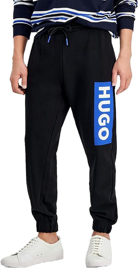 Translation missing: en.Hugo Boss Men's Joggers 2XL 44-46W Black Relaxed Fit Nuram Logo Cotton