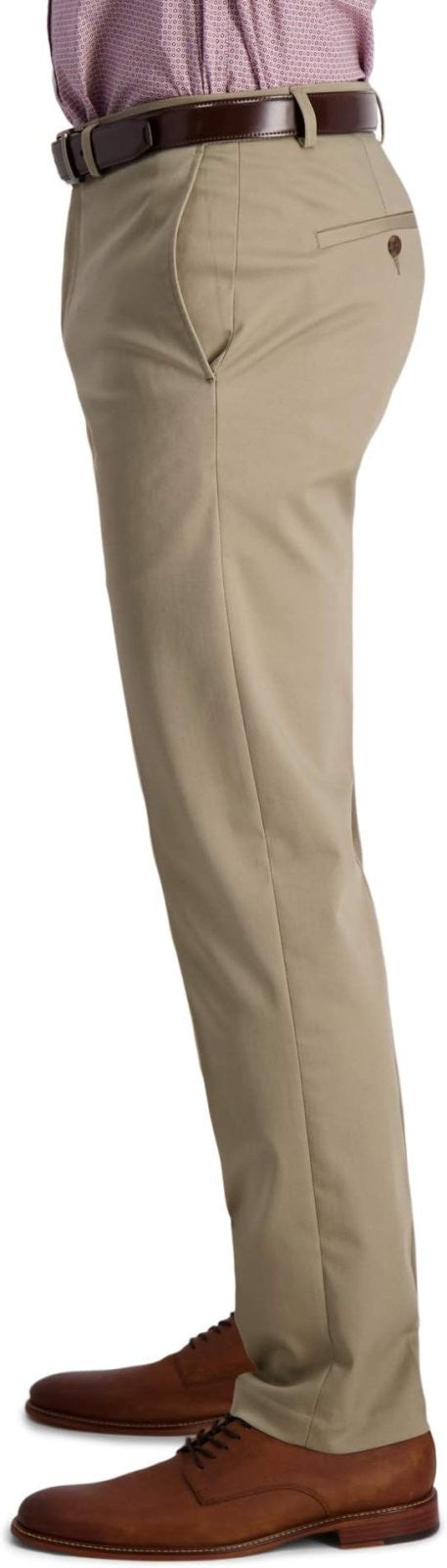 Translation missing: en.Haggar Mens Iron Free Premium Khaki Straight-Fit Flat-Front Pant Med Khaki-40x30