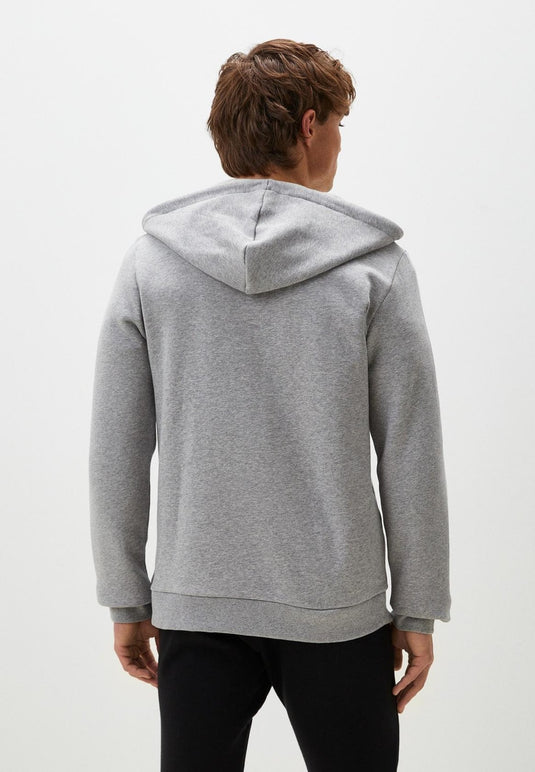 Translation missing: en.Reebok Mens Full Zip Hoodie Med Grey Heather Size Medium Fleece Logo Classic Fit