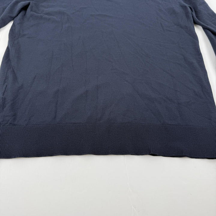 Translation missing: en.Perry Ellis Men's Long Sleeve Mock Neck Pullover Sweater Dark Sapphire-Medium