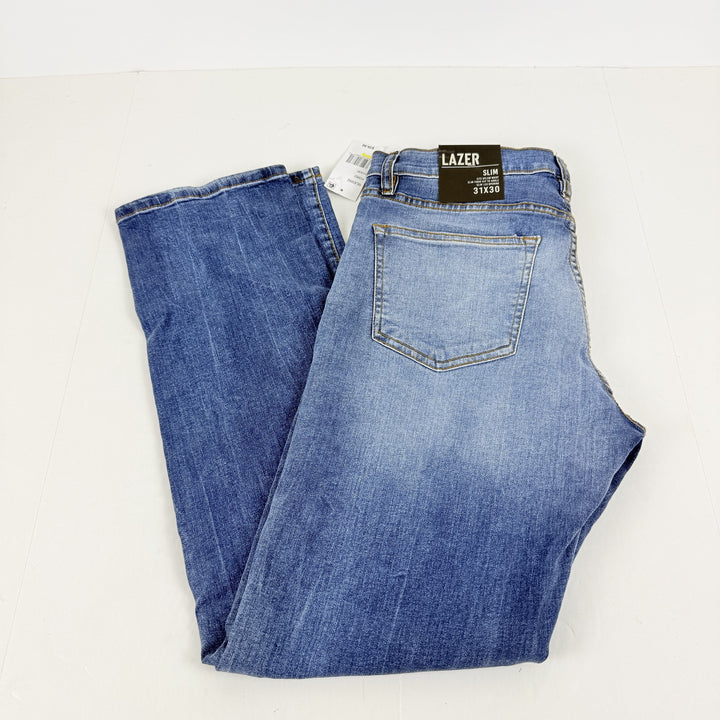 Translation missing: en.Lazer Men's Slim-Fit Stretch Jeans Cotton Blend Ford Blue-31x30