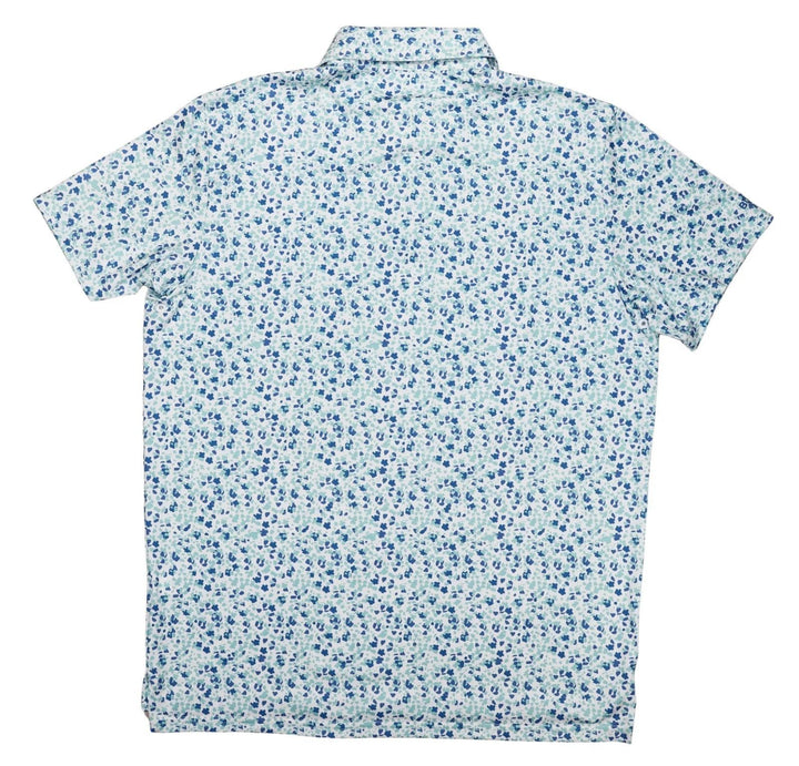 Translation missing: en.BonobosMen's Short Sleeve Abstract Print Performance Polo Shirt Blue Multi-XL