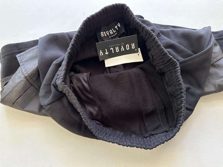 Translation missing: en.Royalty by Maluma Men's Relaxed-Fit Mixed-Media 9-1/2 Utility Shorts Black-XL