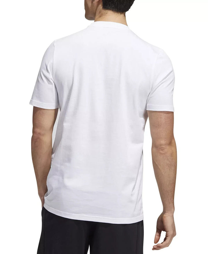 Translation missing: en.adidas Originals Men's Sketch Track Graphic T-Shirt in White-Large