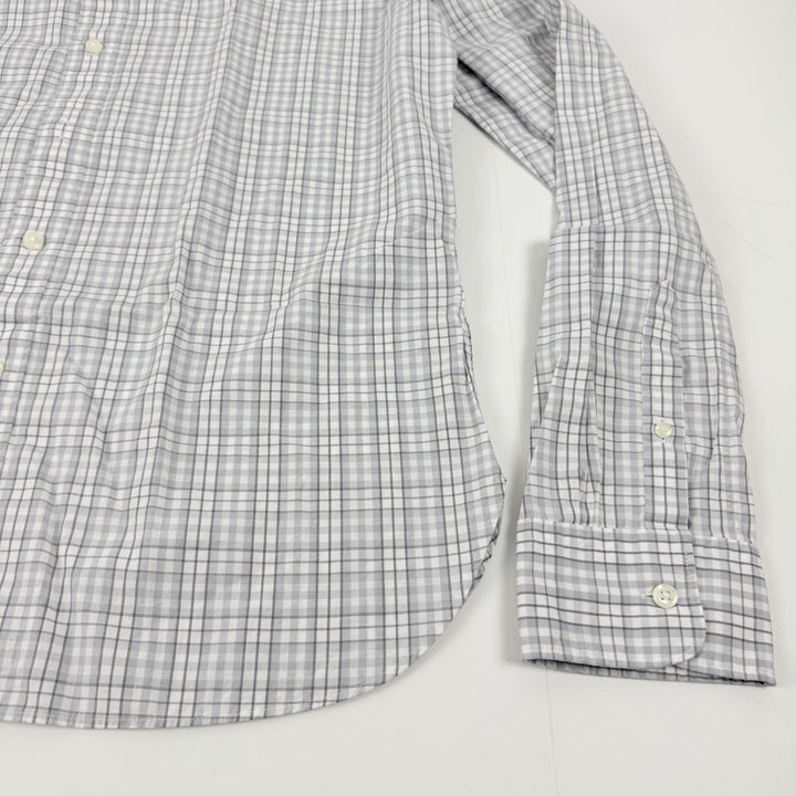 Translation missing: en.The Men's Store  Bi-Color Plaid Classic Fit Shirt Grey-Medium