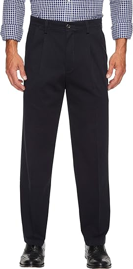 Translation missing: en.Dockers Men's Classic Fit Easy Pleated Khaki Pants, Stretch Flex Navy-33x30