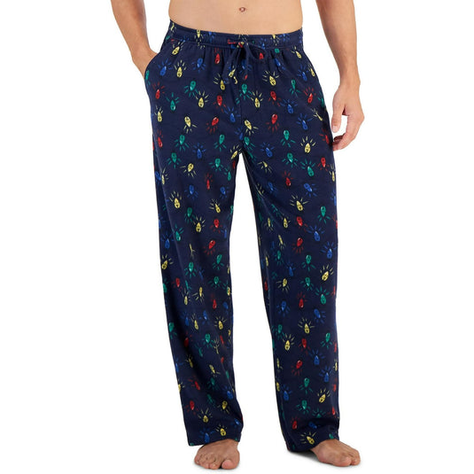 Translation missing: en.Club Room Men's Fleece Pajama Pants Christmas Lights Lush Meadow-Medium