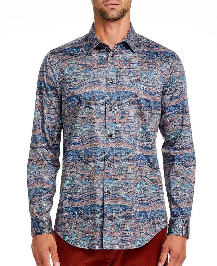 Translation missing: en.Brooklyn Brigade Men's Slim-Fit Serpetine Long Sleeve Shirt - Multicolor-XL