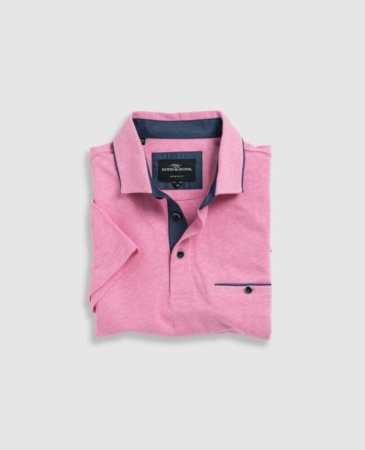 Translation missing: en.Rodd &amp; Gunn Men's Bolton Stream Sports Fit Cotton/Linen Polo in Quartz-Medium