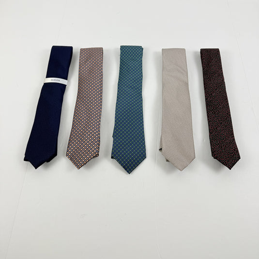 Translation missing: en.Tommy, Bar III, PE, Alfani Lot of 5 Premium Silk Polyester Ties Assorted-OS