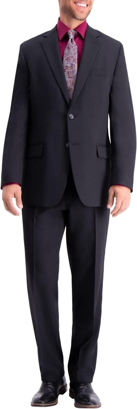 Translation missing: en.Haggar Men's Travel Performance Tailored Fit Suit Jacket Black Solid -Size: 40S