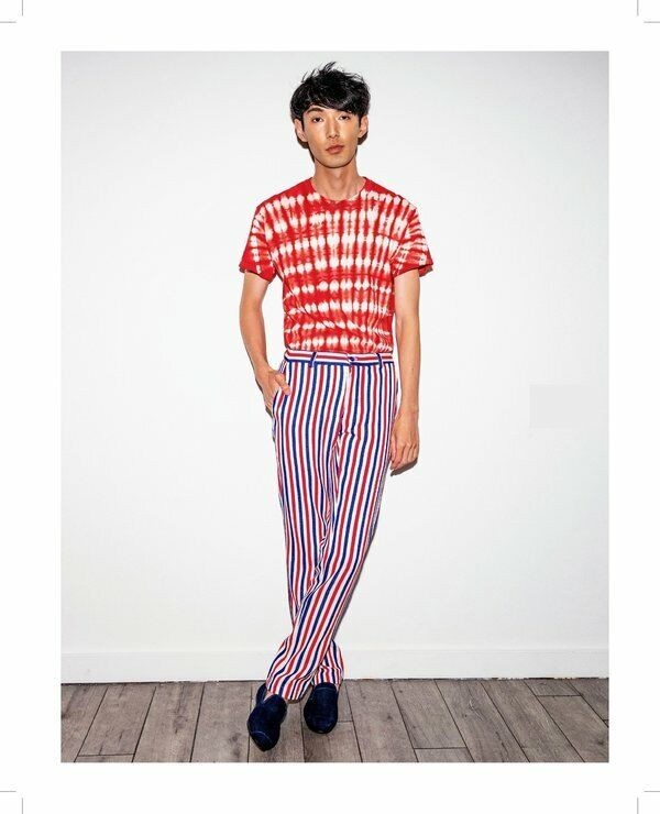 Translation missing: en.Studio 189 Men's Hand Batik All Cotton Ayumi Tee in Red-Size Medium