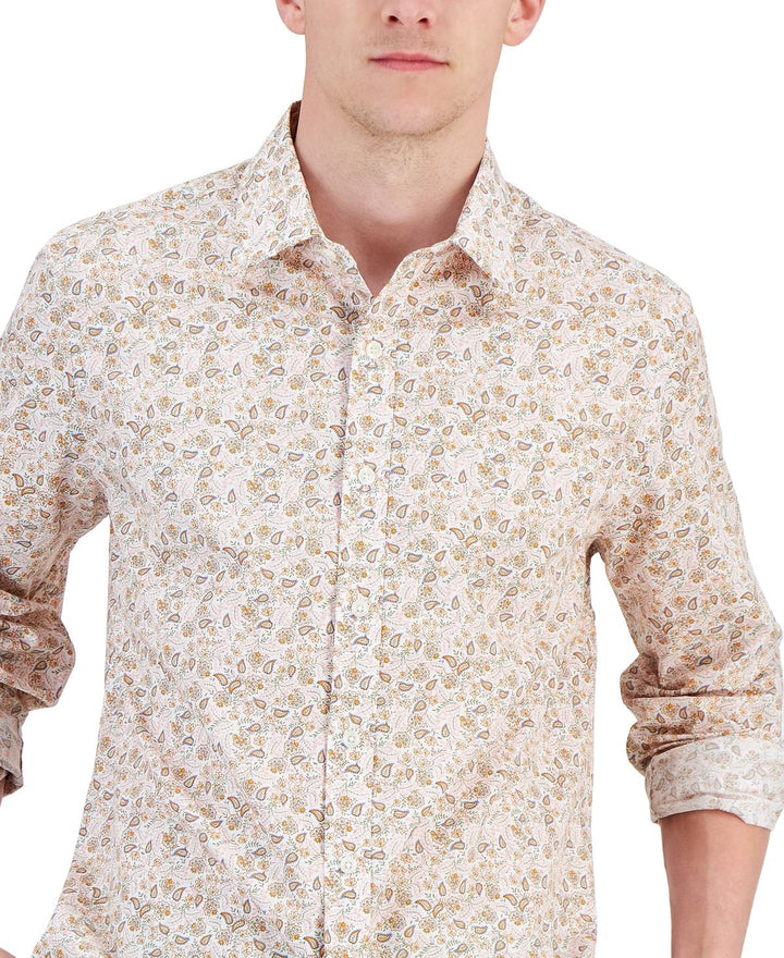 Translation missing: en.Club Room Men's Cotton Stretch Elevated Party Paisley Shirt Multicolor-Large