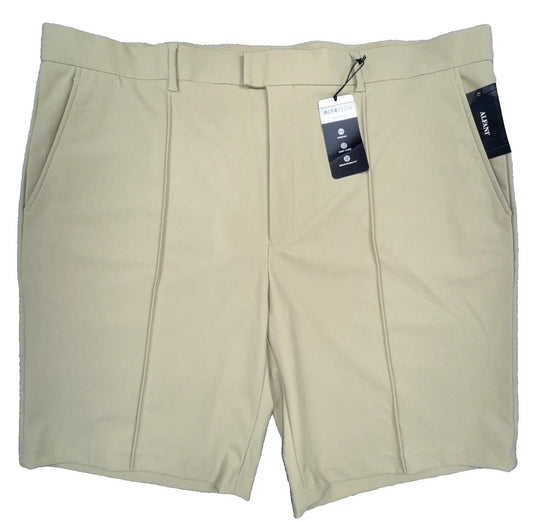 Translation missing: en.Alfani Men's Alfatech Regular-Fit Pintucked 10" Suit Shorts Twill Beige-38W