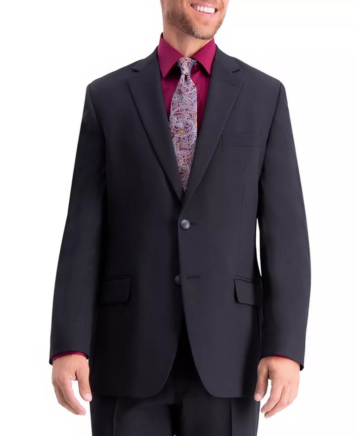 Translation missing: en.Haggar Men's Travel Performance Tailored Fit Suit Jacket Black Solid -Size: 42S