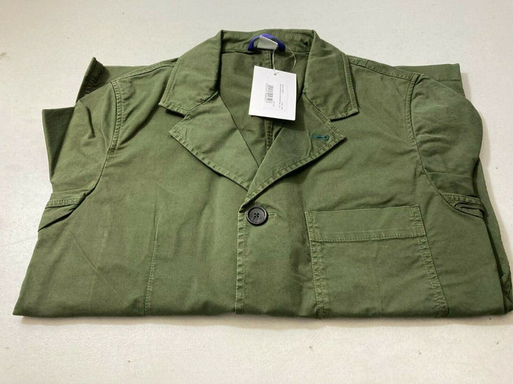 Translation missing: en.PS Paul Smith Convertible Collar Jacket in Olive Green-Size XS