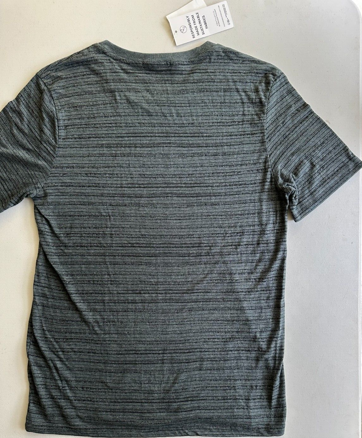Translation missing: en.Threads 4 Thought Men's Dirt Road Stripe V-Neck T-Shirt Teal-2XL