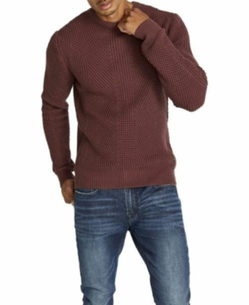 Translation missing: en.Buffalo David Bitton Men Wafron Crew Neck Long Sleeves Pullover Fico-XL