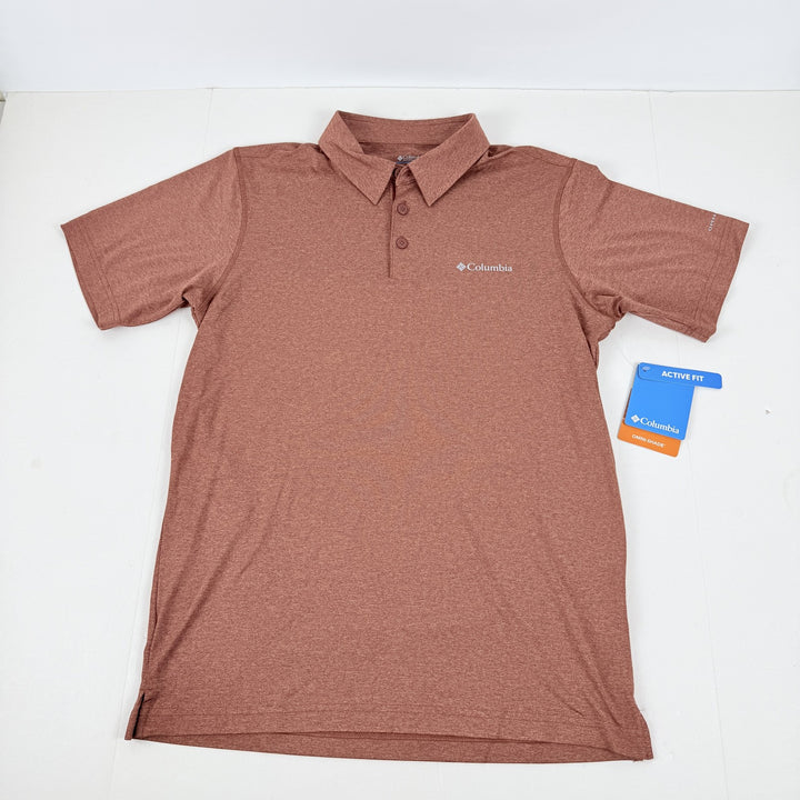 Translation missing: en.Columbia Men's Carter Short Sleeve Performance Crest Polo -Spice-Size Small