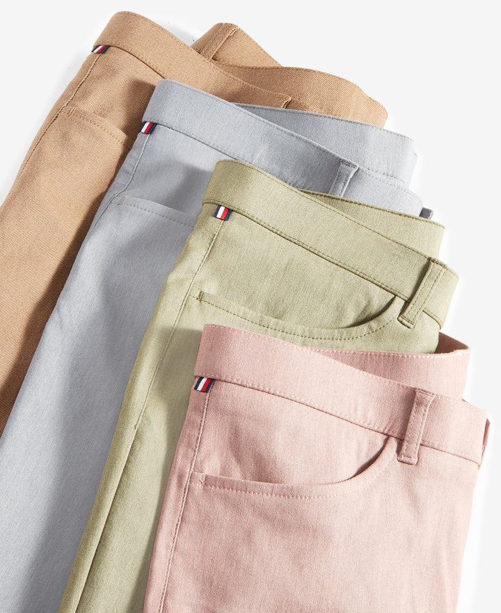 Translation missing: en.Tommy Hilfiger Finn Twill Pants Men's 40x30 Grey Modern-Fit Stretch Fabric Waist