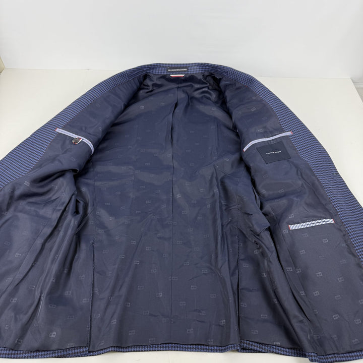 Translation missing: en.Tommy Hilfiger Men's Trevor Houndstooth Modern-Fit Sport Coat Blue Burgundy-40L