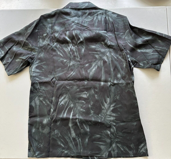 Translation missing: en.Theory Men's Noll Bold Palm Print Camp Collar Shirt in Balsam Multi M0479518-Med