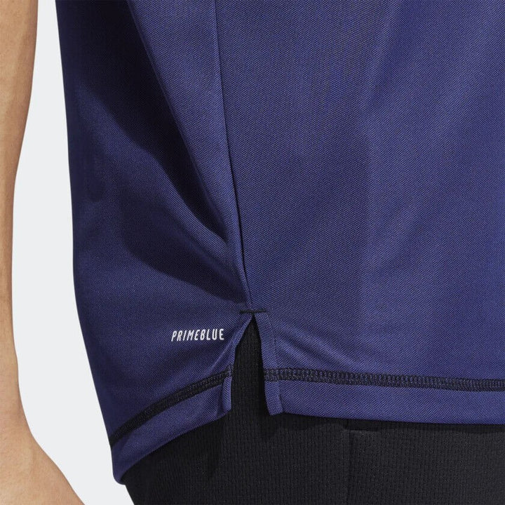 Translation missing: en.adidas Men's PrimeBlue Run For the Oceans T-Shirt Semi Night Flash Melange-Med