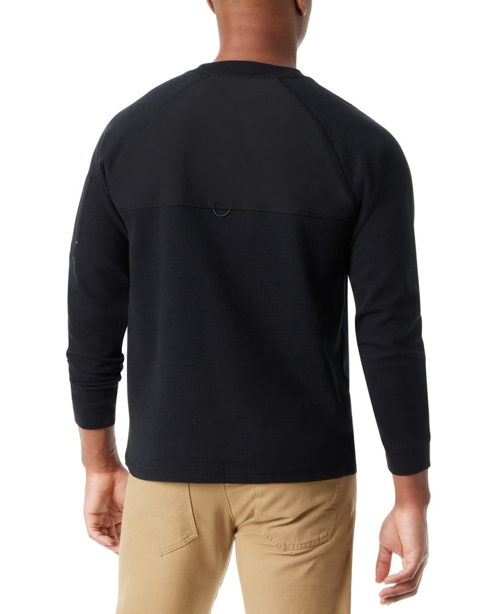 Translation missing: en.Bass Outdoor Henley T-Shirt Men's Small Black Relaxed Fit Performance Thermal