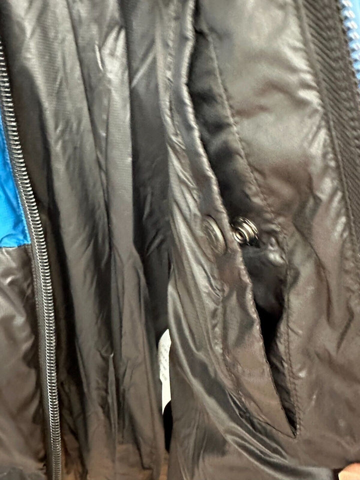 Translation missing: en.DSQUARED2 Men's Down Color-block Puffer Jacket in Black/Blue_Size EU 50 US L 40
