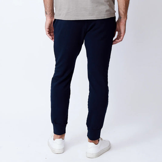 Translation missing: en.Monrow Men's Super soft Fleece Jogger in Inca Blue-Size XL