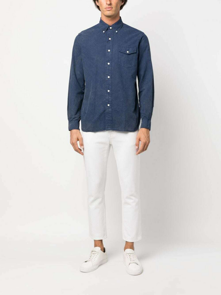 Translation missing: en.Polo Ralph Lauren Mens Classic Fit Garment Dyed Oxford Shirt Newport Navy-Medium
