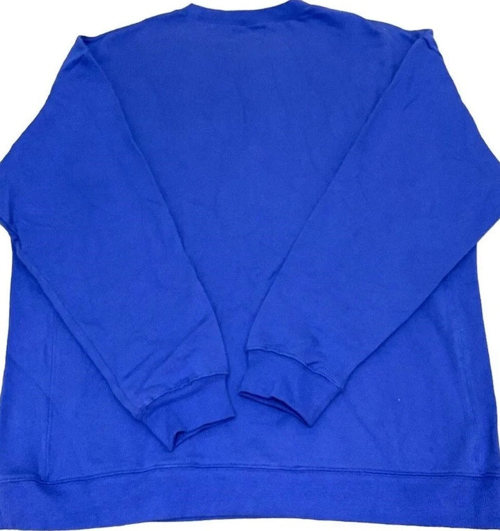 Translation missing: en.COTTON ON Mens Oversized Crew Neck Fleece Sweatshirt Royal Blue-Large