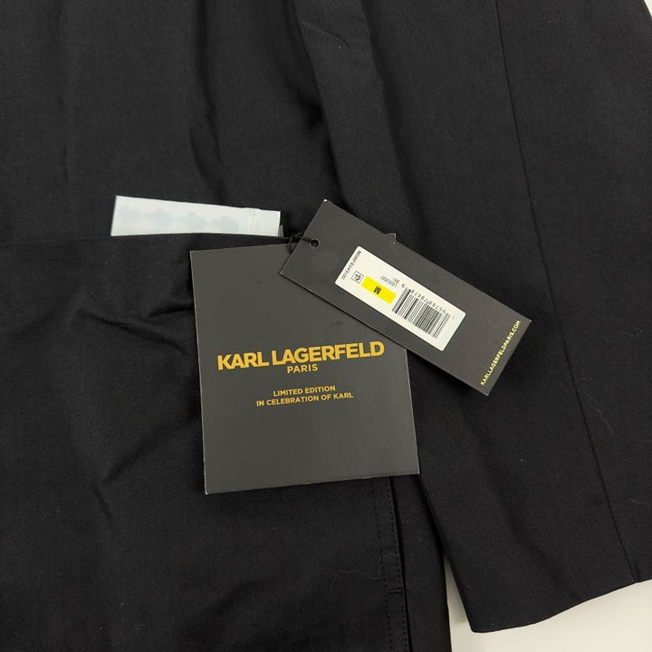 Translation missing: en.Karl Lagerfeld Mens Limited Edition Slim Fit Reversible Trench Coat Black-Medium
