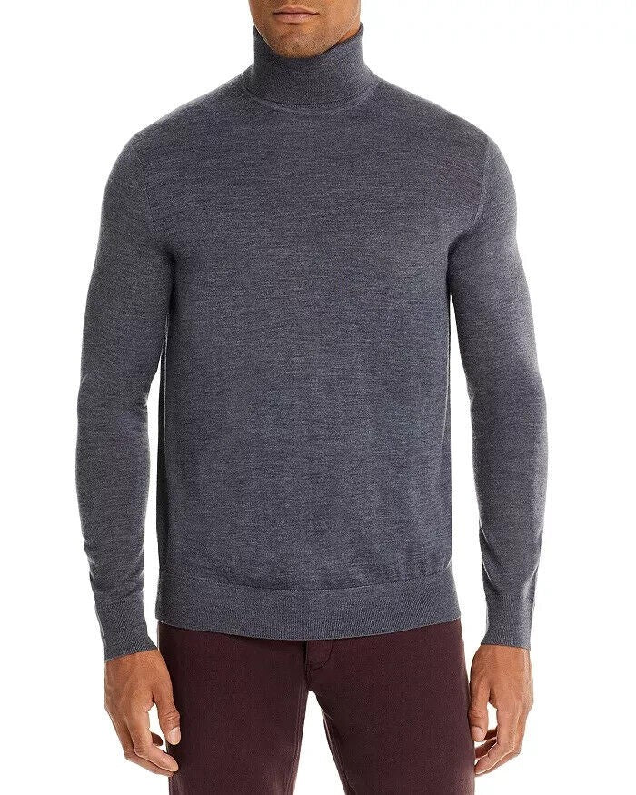 Translation missing: en.The Men's Store Designer Merino Wool Turtleneck Sweater  Med Grey-XL