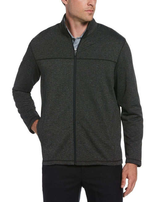 Translation missing: en.PGA Tour Men's Royal Fleece Golf Jacket in Caviar Heather-Small