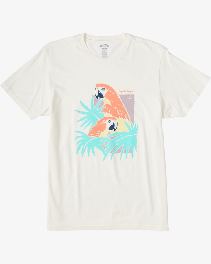Translation missing: en.Billabong Men's Scarlet Short Sleeve Wave Washed T-Shirt Off White-Med &amp; Large