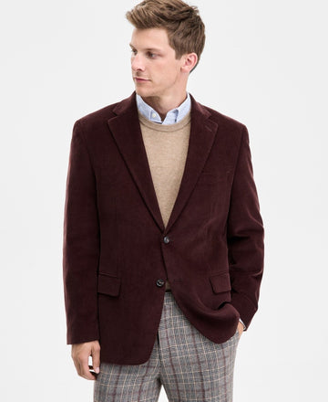 Translation missing: en.Tommy Hilfiger Daltry Men's Modern-Fit Corduroy Sport Coat Chestnut Brown-46R
