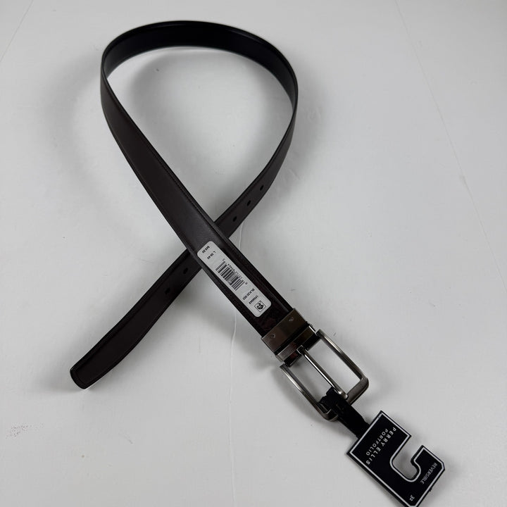Translation missing: en.Perry Ellis Portfolio Men's V-Day Reversible Belt  Black Burgundy-L 36-38W