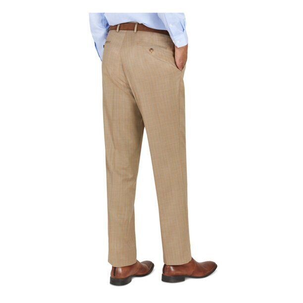 Translation missing: en.Tayion Collection Men's Classic-Fit Taupe Teal Stripe Suit Separates Pants-30/30