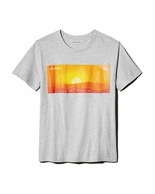 Translation missing: en.Frame Fire Astrology Graphic Logo Slim Fit Tee Grey-Size Medium