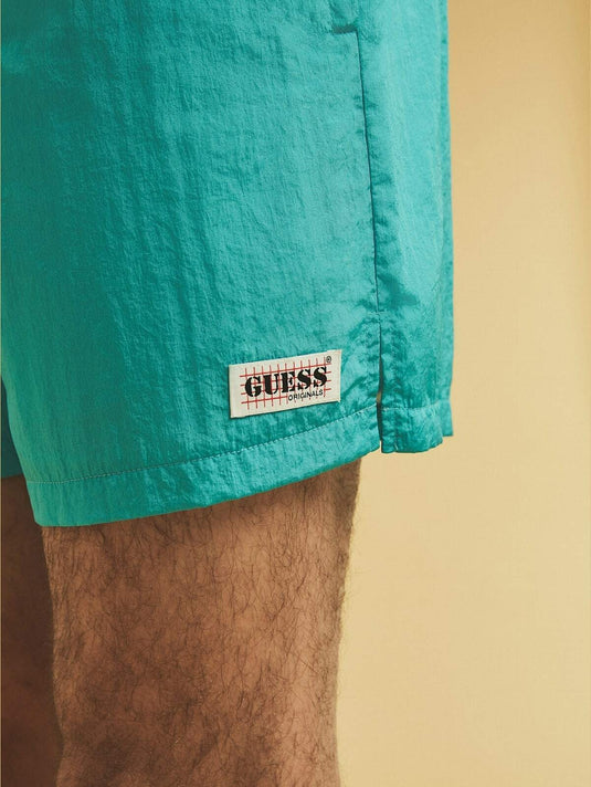 Translation missing: en.GUESS Men's Go Patch Shorts in Paraiso Blue-XL 40-42