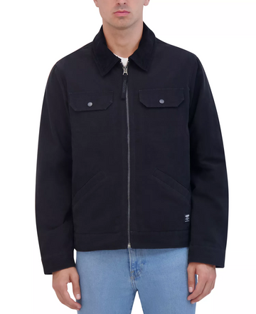Translation missing: en.Hudson Men's Trucker Jacket Black Size 2XL Cotton Canvas Reg Fit Pockets